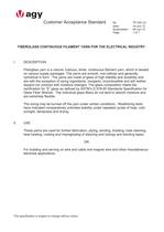FIBERGLASS CONTINUOUS FILAMENT YARN FOR THE ELECTRICAL INDUSTRY-1
