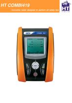 Multifunction Tester for Safety Tests and Power Analysis COMBI419 - 1