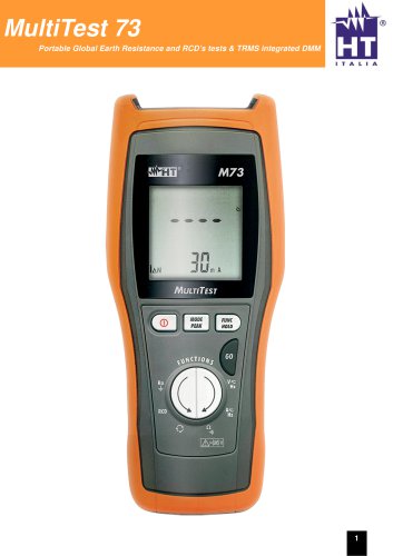 Multifunction Tester for Safety Tests and Power Analysis M73