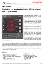 PSS Series Single-Channel Regulated Switching DC Power Supply with 4 Digits Display - 1