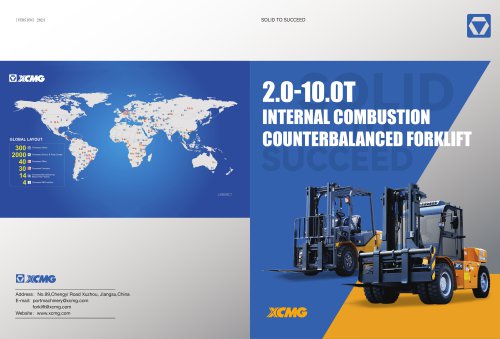 XCMG 2-10Ton Internal combustion counterbalanced forklift
