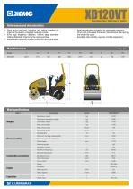 XCMG small road roller XD120VT-2