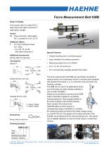 Force Measurement Bolts KMB - 1