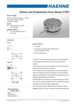 Tension and compression force sensor CTS01 - 1