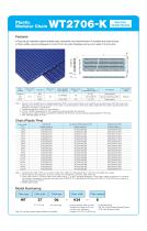 Tsubaki Plastic Modular Chain WT2706 Series-3