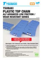 Tsubaki Plastic Top Chain ALF Advanced Low  Friction / Wear Resistant Series-1