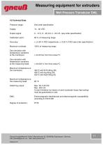 Operating Instructions Melt pressure transducer with switching output-11