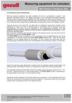 Operating Instructions Melt pressure transducer with switching output-6