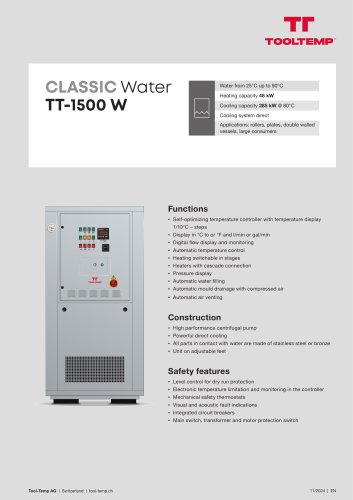 CLASSIC Water TT-1500 W