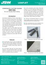 COMPOSITE CUTTER BLADE JSW-CRA for Low-Viscosity Resin Cutting - 1