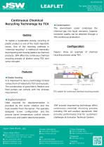 Continuous Chemical  Recycling Technology by TEX - 1