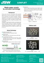 Waste paper recycle by extrusion technology - 1