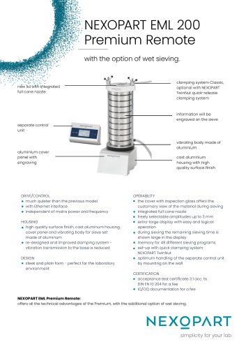 NEXOPART Data Sheet