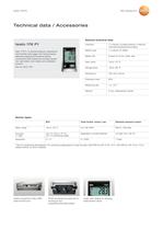 Data logger Pressure, temperature and humidity - testo 176 P1 - 2