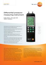 Differential pressure  measuring instrument testo 312-4 - 1