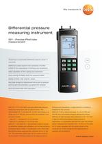 Differential pressure measuring instrument - testo 521 - 1