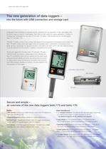 Logger series - Next Generation! With the professional Testo data loggers, a new age begins for you - 3