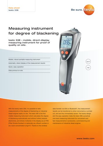 Measuring instrument  for degree of blackeningtesto 338