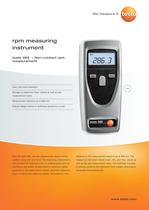 Non-contact rpm measurement - testo 465 - 1