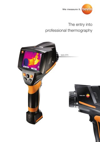 The entry into professional thermography - testo 875