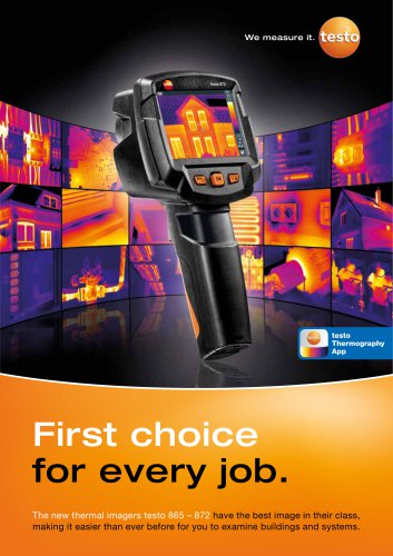 The new thermal imagers testo 865 – 872