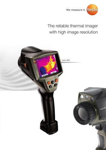 The reliable thermal imager with high image resolution - testo 882