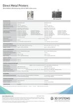 Direct Metal Printers Tech Specs - 2