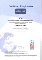 Certificate ISO 9001 - 2008-1