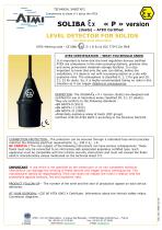 Data sheet - Level detector for solids - SOLIBA Ex P certified ATEX-2