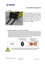 Hydraulic Swing Lip Leveler PS - Operating and maintenance - 12