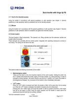 Hydraulic Swing Lip Leveler PS - Operating and maintenance - 6