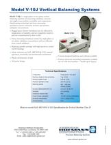 Model V-10J Vertical Balancing Systems - 2