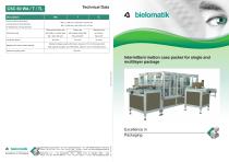 Intermittent motion case packer for single and multilayer package-1
