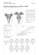 Modular cartridge valves type LIDEW, LIDBH-1