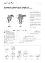 Modular cartridge valves type LIM, LIR, LIC-1