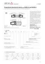Proportional directional valves type DHZE-A and DKZE-A-1
