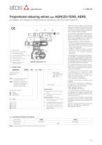 Proportional pressure valves type AGRCZO-TERS, AERS-1
