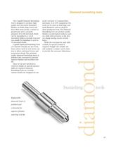 Diamond Burnishing Tools Selection and Specifications Guide - 2