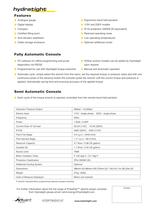 PowaPak Electric Automatic and Electric Ultra Data Sheet - 2