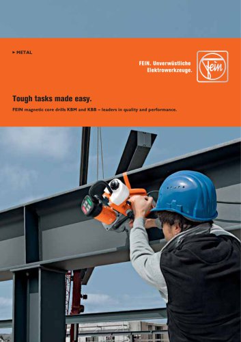 FEIN magnetic core drills KBM and KBB ? Leaders in quality and performance