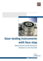 Gear testing instruments with face stop (VP)-1