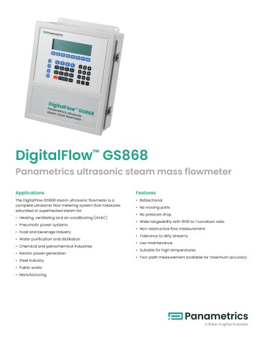 DigitalFlow™ GS868 Datasheet