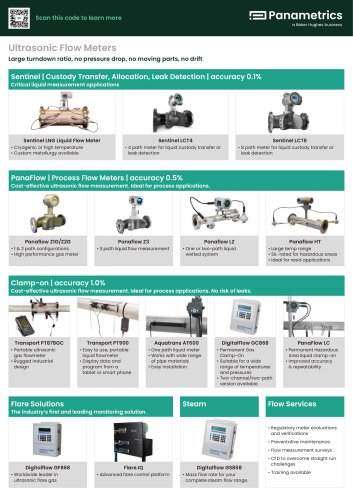 Panametrics Products Overview