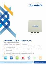 3onedata | IAP3600S-2225-2GT-PDP12_4 | Wall Mounting or Pole Mounting Industrial Outdoor Dual-band Wi-Fi6 Wireless AP - 1