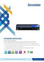 3onedata | ICS5028G-4XGS-8GC | Rackmount | Managed | Layer 3 | 24 ports Industrial Gigabit Ethernet Switch with 4*10G SFP sockets - 1