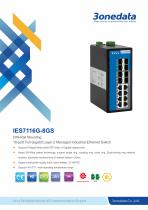 3onedata | IES7116G-8GS | DIN rail | Managed | Gigabit | 8 ports Industrial Ethernet Switch with 8 SFP slots - 1