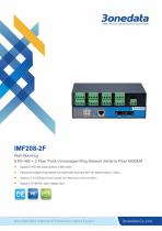 3onedata |  IMF208-2F | 8-port RS-485 to 2-port Fiber Converter-1