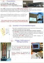 High Voltage & High Power RESISTORS - 2