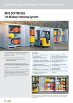 SAFE Center - Shelving Unit for External Storage of Hazardous Media