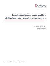 Considerations for using charge amplifiers with high temperature piezoelectric accelerometers